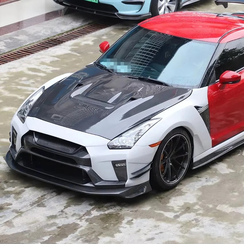 Upgrade Vari Style Half  Carbon Fiber Fender Flares For  GTR R35 Body Kit 2008-2019
